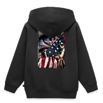 Design für Christian Church Mitarbeiter - Kinder Premium Organic Hoodie - Schwarz - Hinten - AI Model Kid Male (0cm)