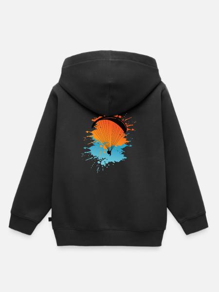 Paragleiter paragleiten farbexplosion - Kinder Premium Organic Hoodie - Schwarz