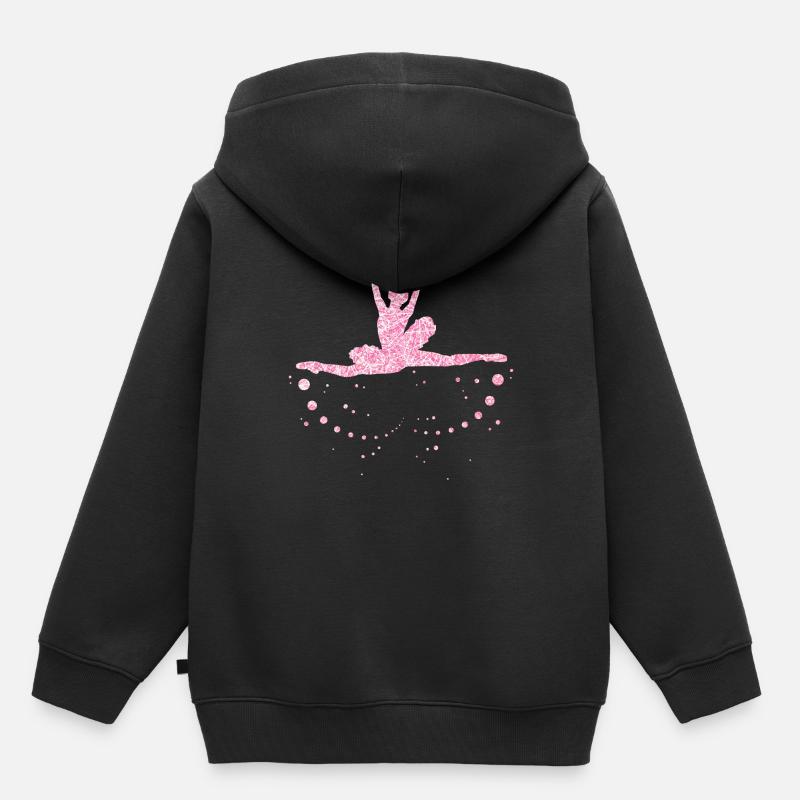 Danse classique - Sweat Premium à capuche enfant bio - noir
