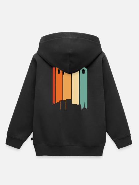 Idaho - Kinder Premium Organic Hoodie - Schwarz