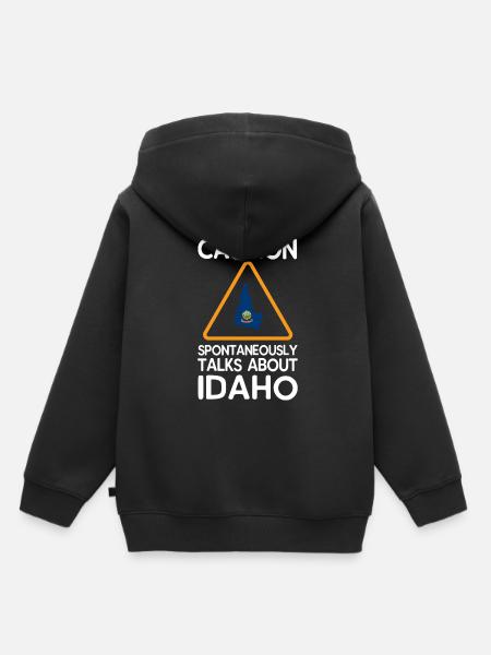 Idaho - Kinder Premium Organic Hoodie - Schwarz