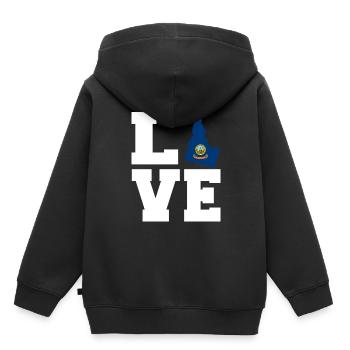 Idaho - Sweat Premium à capuche enfant bio - noir - Dos - AI Model Kid Male (0cm)