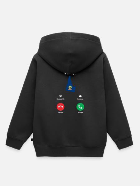 Idaho - Kinder Premium Organic Hoodie - Schwarz