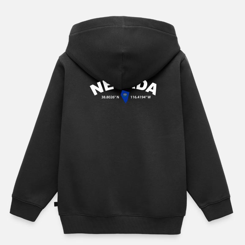 Nevada - Sweat Premium à capuche enfant bio - noir