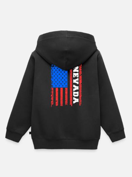 Nevada - Kinder Premium Organic Hoodie - Schwarz