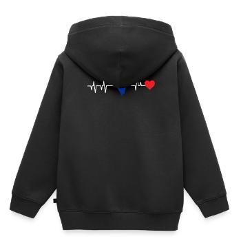 Nevada - Sweat Premium à capuche enfant bio - noir - Dos - AI Model Kid Male (0cm)