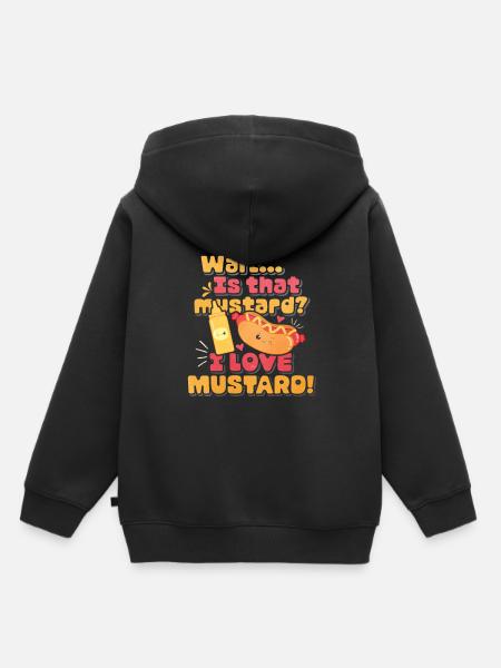 Senf Morgen Geschenk - Kinder Premium Organic Hoodie - Schwarz