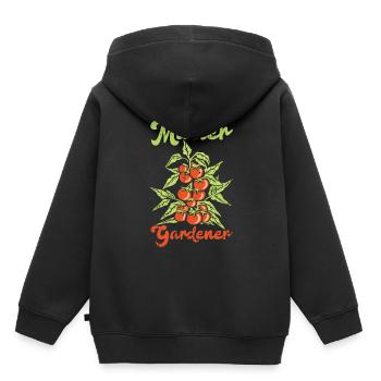 Tomate - Kinder Premium Organic Hoodie - Schwarz - Hinten - AI Model Kid Male (0cm)