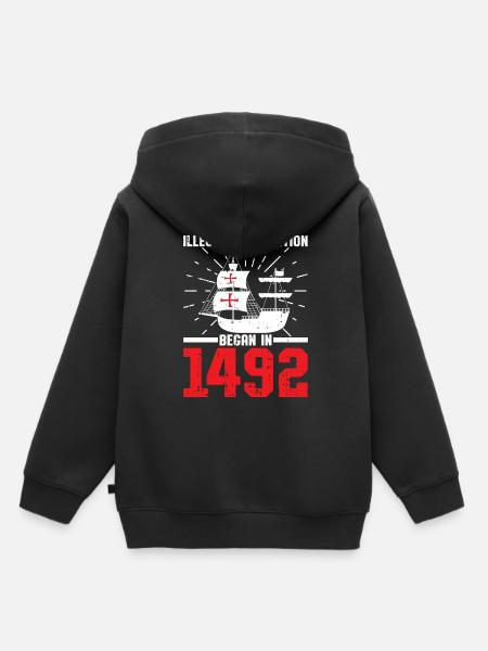 Christopher Columbus - Kinder Premium Organic Hoodie - Schwarz