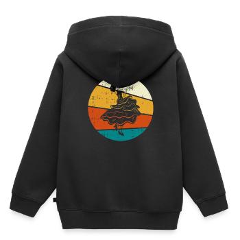 Flamenco - Kinder Premium Organic Hoodie - Schwarz - Hinten - AI Model Kid Male (0cm)