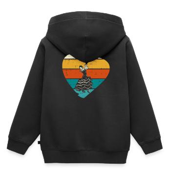 Flamenco - Kinder Premium Organic Hoodie - Schwarz - Hinten - AI Model Kid Male (0cm)