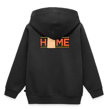 Cadeau de maison dans l’Utah - Sweat Premium à capuche enfant bio - noir - Dos - AI Model Kid Male (0cm)