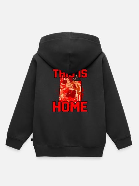 Zuhause Utah Geschenk - Kinder Premium Organic Hoodie - Schwarz