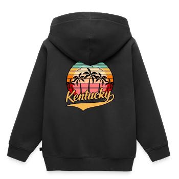 Kentucky reisen geschenk - Kinder Premium Organic Hoodie - Schwarz - Hinten - AI Model Kid Male (0cm)