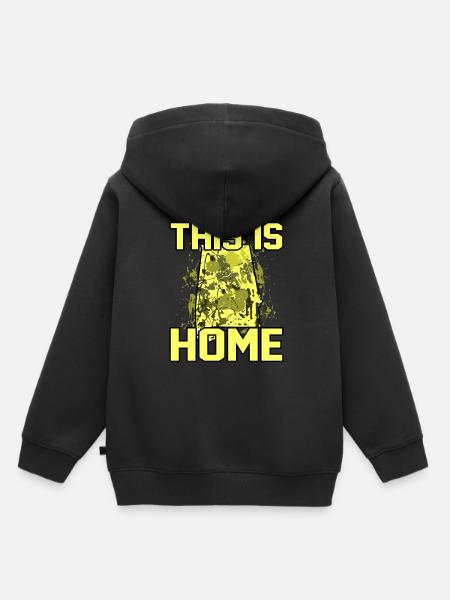 Startseite Alabama Geschenk - Kinder Premium Organic Hoodie - Schwarz