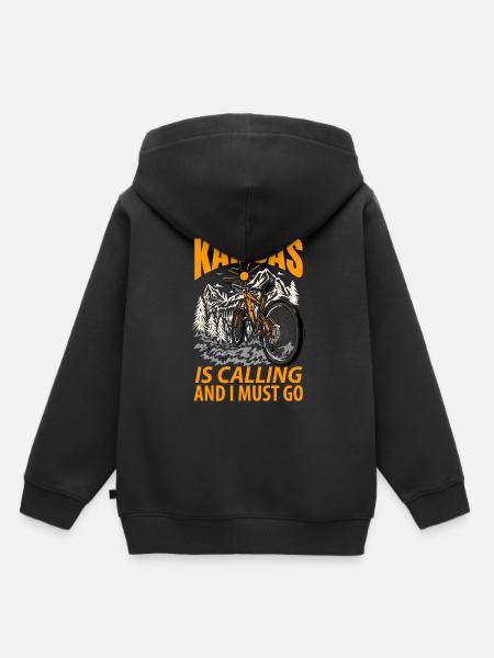 Kansas reisen geschenk - Kinder Premium Organic Hoodie - Schwarz
