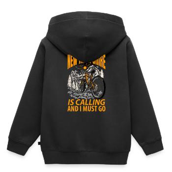 Visite au New Hampshire Gift - Sweat Premium à capuche enfant bio - noir - Dos - AI Model Kid Male (0cm)