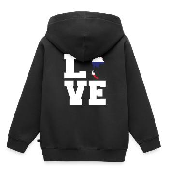 Thailand - Kinder Premium Organic Hoodie - Schwarz - Hinten - AI Model Kid Male (0cm)
