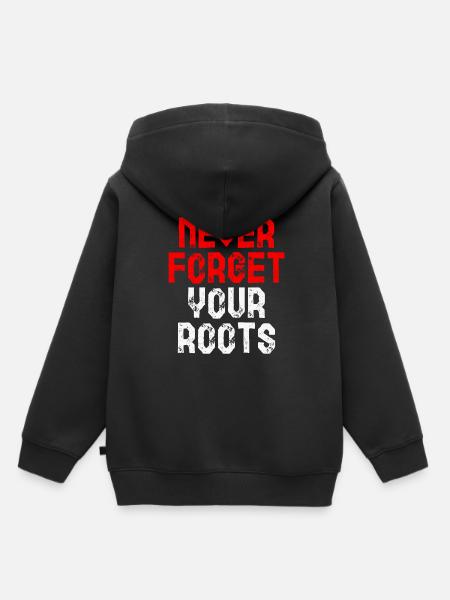 Wurzeln Indonesien Geschenk - Kinder Premium Organic Hoodie - Schwarz