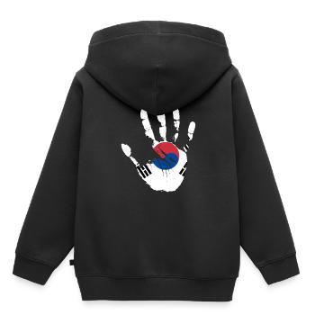 Unterstützen Sie Das Südkorea-geschenk - Kinder Premium Organic Hoodie - Schwarz - Hinten - AI Model Kid Male (0cm)