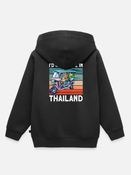 Dreirad Thailand Geschenk - Kinder Premium Organic Hoodie - Schwarz