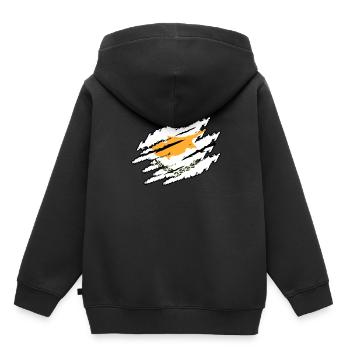Chypre - Sweat Premium à capuche enfant bio - noir - Dos - AI Model Kid Male (0cm)