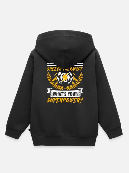 Sprachtherapeut Logopäde Geschenk - Kinder Premium Organic Hoodie - Schwarz