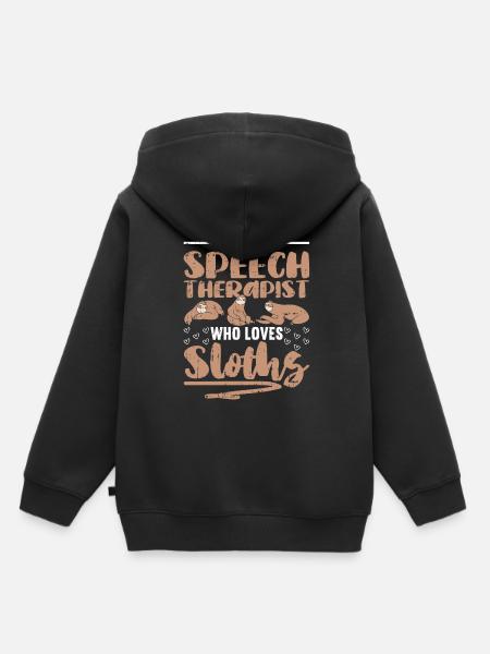 Sprachtherapeut Logopäde Geschenk - Kinder Premium Organic Hoodie - Schwarz