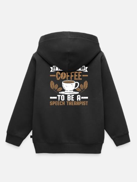 Sprachtherapeut Logopäde Geschenk - Kinder Premium Organic Hoodie - Schwarz