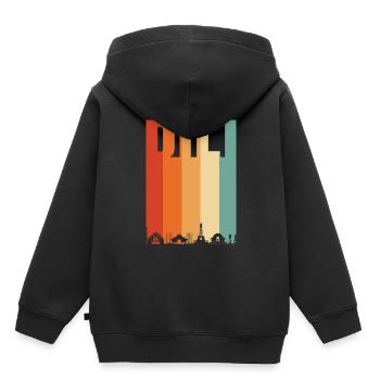Dili - Sweat Premium à capuche enfant bio - noir - Dos - AI Model Kid Male (0cm)