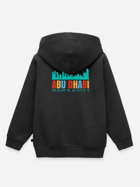 Abu Dhabi - Kinder Premium Organic Hoodie - Schwarz