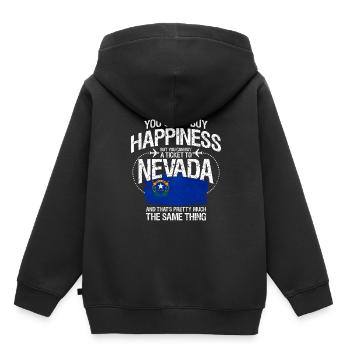 Nevada - Sweat Premium à capuche enfant bio - noir - Dos - AI Model Kid Male (0cm)