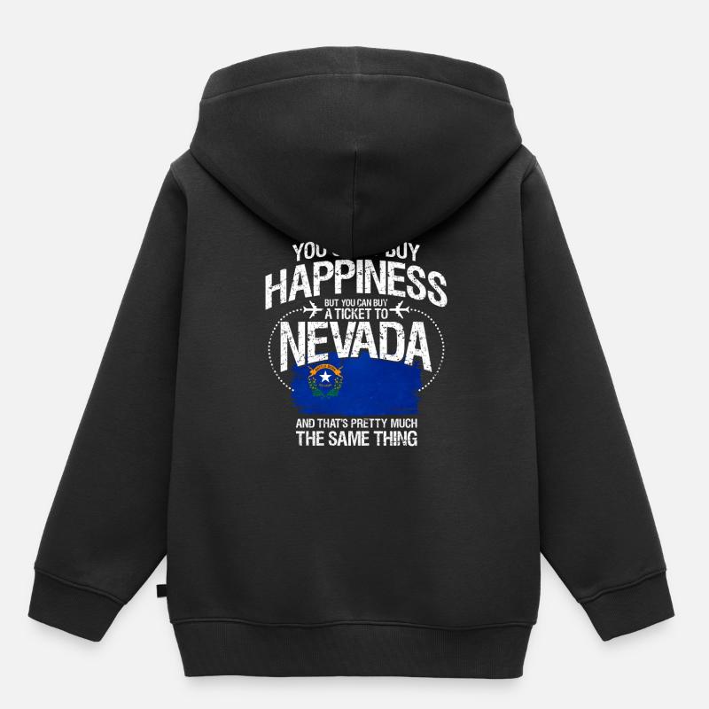 Nevada - Sweat Premium à capuche enfant bio - noir