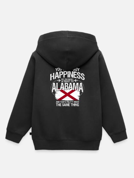 Alabama - Kinder Premium Organic Hoodie - Schwarz