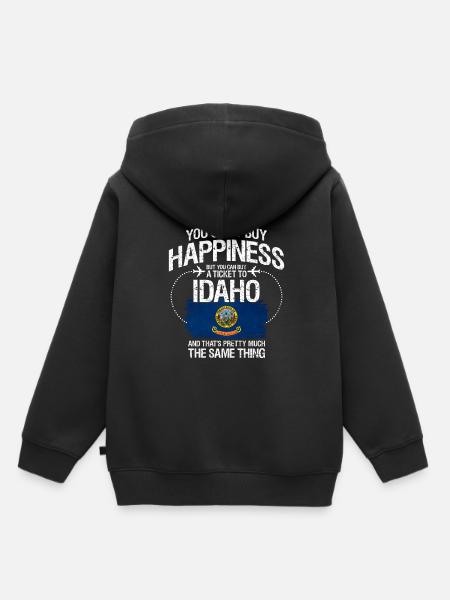 Idaho - Kinder Premium Organic Hoodie - Schwarz