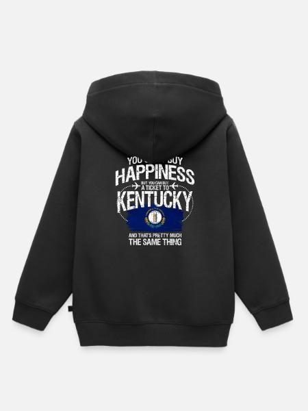 Kentucky - Kinder Premium Organic Hoodie - Schwarz