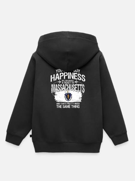 Massachusetts - Kinder Premium Organic Hoodie - Schwarz