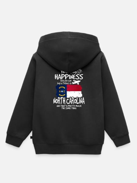 North Carolina - Kinder Premium Organic Hoodie - Schwarz