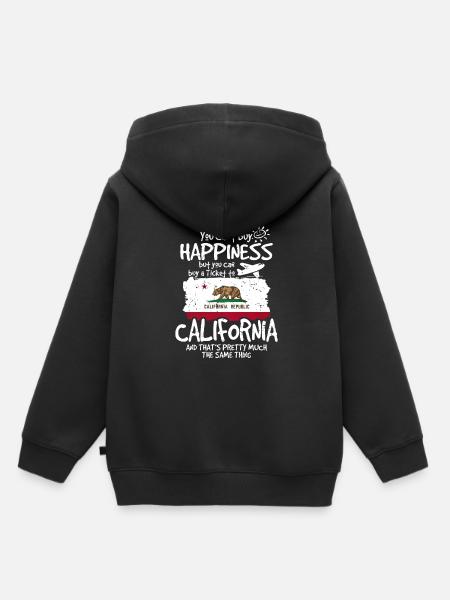 Kalifornien - Kinder Premium Organic Hoodie - Schwarz