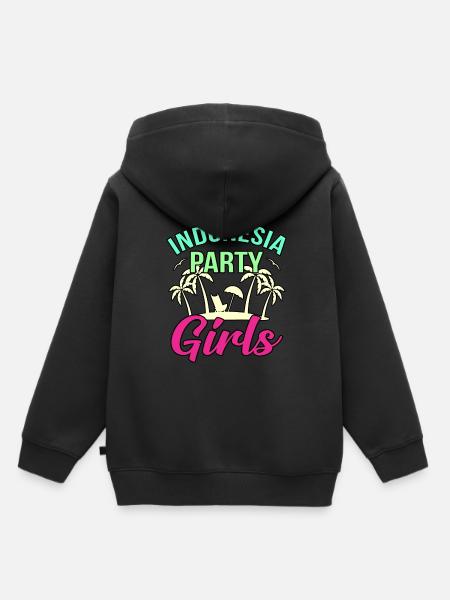 Indonesien - Kinder Premium Organic Hoodie - Schwarz