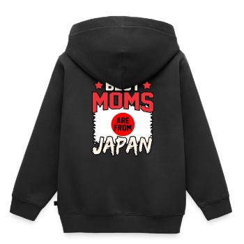 Japon - Sweat Premium à capuche enfant bio - noir - Dos - AI Model Kid Male (0cm)