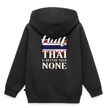 Thaïlande - Sweat Premium à capuche enfant bio - noir - Dos - AI Model Kid Male (0cm)