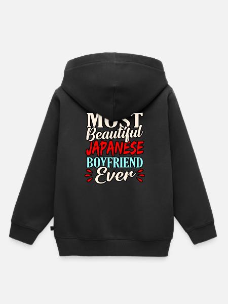 Japan - Kinder Premium Organic Hoodie - Schwarz