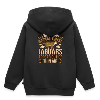 Jaguar - Kinder Premium Organic Hoodie - Schwarz - Hinten - AI Model Kid Male (0cm)