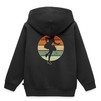 Samba - Kinder Premium Organic Hoodie - Schwarz - Hinten - AI Model Kid Male (0cm)