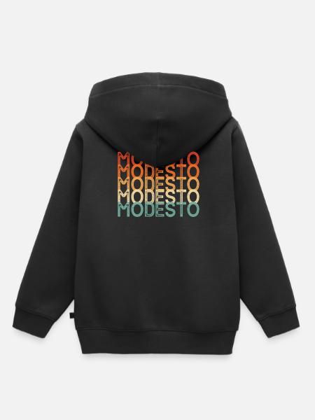 Modesto Kalifornien - Kinder Premium Organic Hoodie - Schwarz
