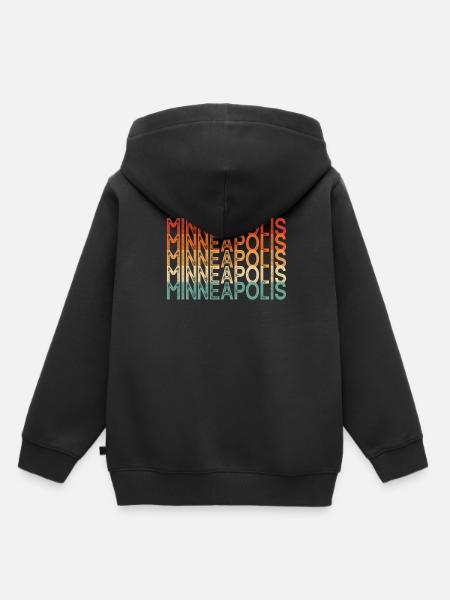Minneapolis, Minnesota - Kinder Premium Organic Hoodie - Schwarz