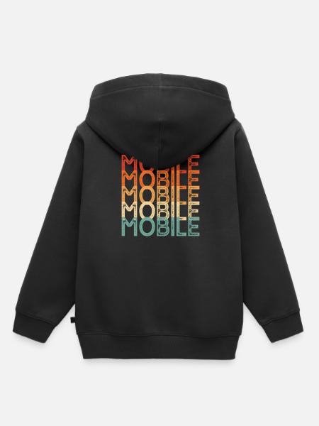 Mobile USA Town - Kinder Premium Organic Hoodie - Schwarz