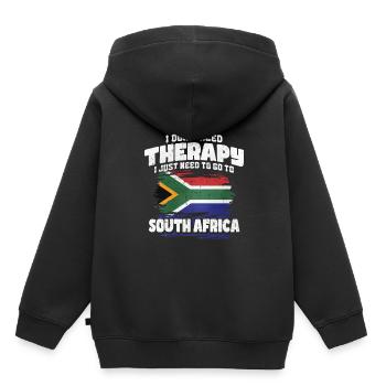 Südafrika - Kinder Premium Organic Hoodie - Schwarz - Hinten - AI Model Kid Male (0cm)