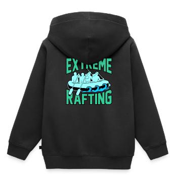 Extreme rafting - Kids Premium Organic Hoodie - black - Back - AI Model Kid Male (0cm)